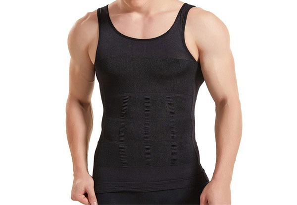 Men's Slimming Compression Tank Vest - Available in Two Colours & Four Sizes