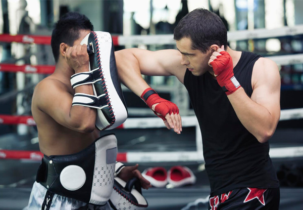 From $35 for Eight Sessions of Kickboxing or Boxing Fitness Training or $65 for 16 Sessions.