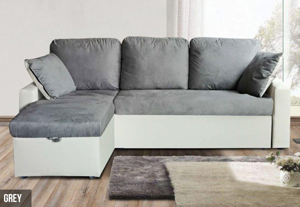 Storage Three-Seater Sofa - Two Colours Available