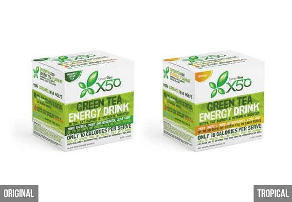 $59 for 60 Sachets of Greentea X50 - Available in Six Flavours