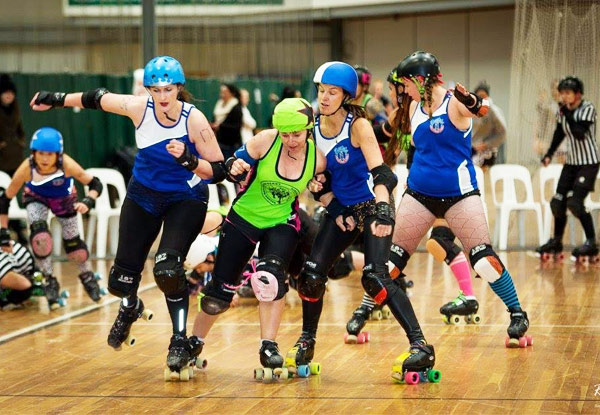 $20 for Two Adult Tickets, $30 for a Family Pass, or $5 for a Kids' Ticket to Otautahi Roller Derby League vs Kapiti Coast Derby Collective