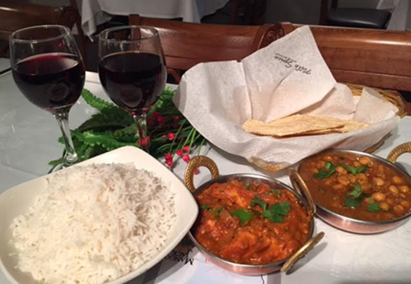 $29 for Any Two Curries & Rice with Two Glasses of Wine or Beer