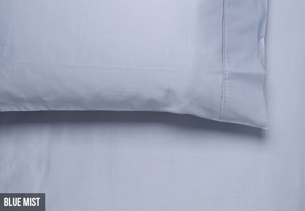 From $59.95 for a Canningvale Pure Cotton Fitted Sheet & Pillowcase Set  Including Nationwide Delivery – Available in Four Colours