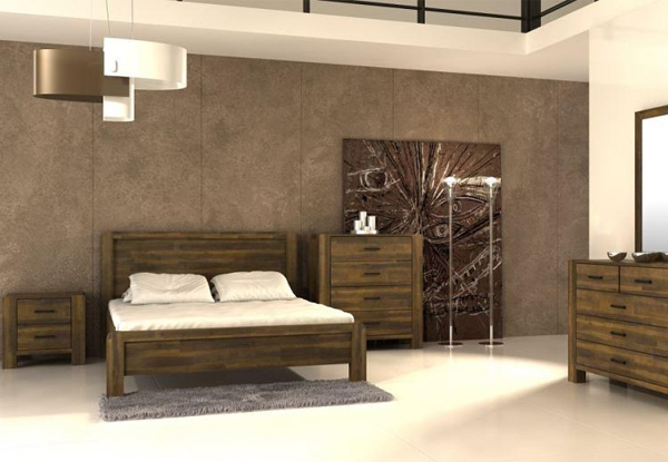 $1,499 for a Complete Six-Piece Solid Acacia Wood Larry Bedroom Set or From $179 for a Range of Larry Bedroom Furniture