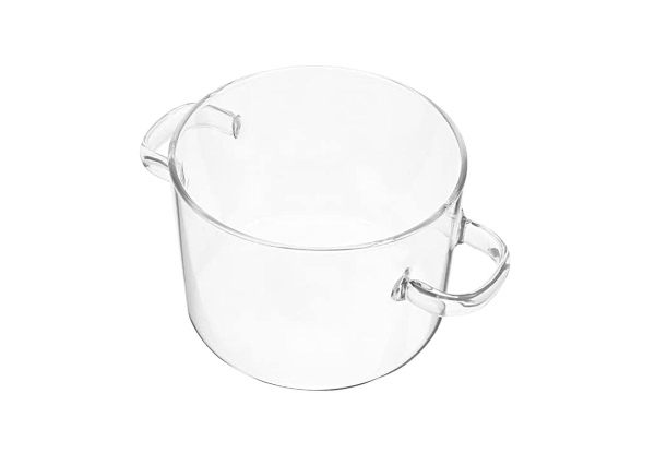 1500ML Double-Handled Heat-Resistant Glass Cooking Pot with Lid - Option for 1900ML Available