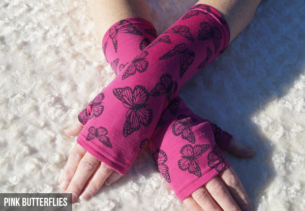 $21 for a Pair of 100% Merino Wool Fingerless Gloves – Available in a Range of  Designs