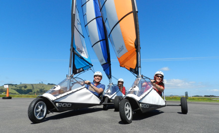 $12.50 for a Drift Kart Session or $15 for 30-Minutes of Blokart Land Sailing for One Person - Options for Two, Four or Six People (value up to $180)