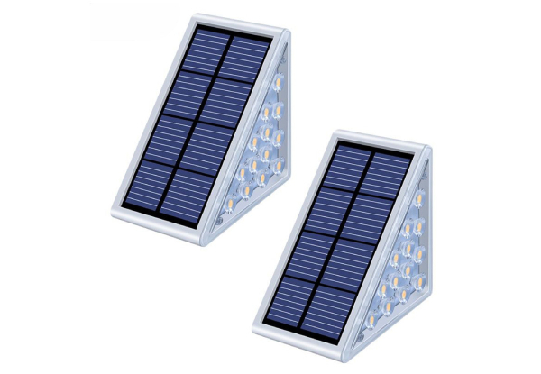 Solar Powered Outdoor RGB Step Lights - Option for Four-Piece
