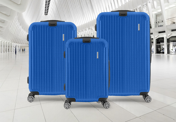 Three-Piece Travel Luggage Set - Three Colours Available