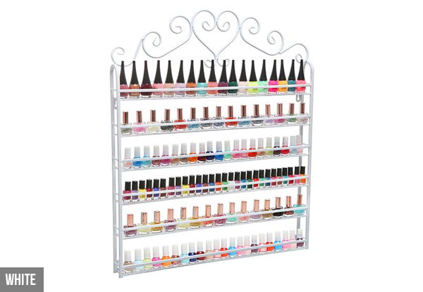 $32 for a Six-Tier Nail Polish Rack - Three Colours Available