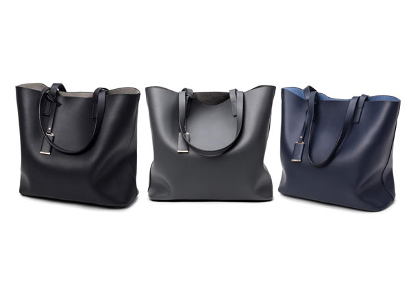 $45 for a Genuine Leather Bucket Handbag – Three Colours Available