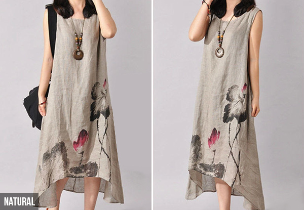 $26 for a Stunning Linen Summer Dress – Available in Four Colours