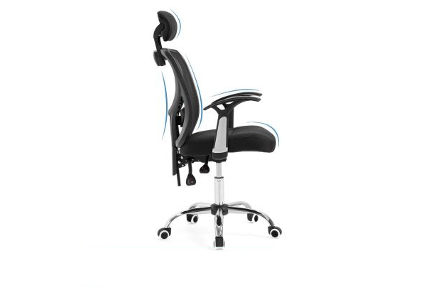 Adjustable Ergo Mesh Office Chair with Lumbar Support - Two Colours Available