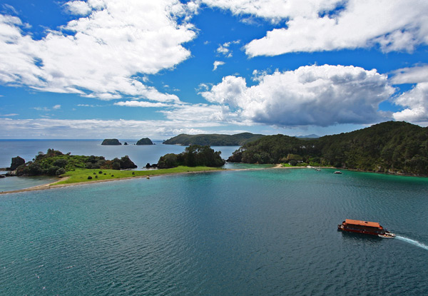 $188 for One Person on an Overnight Cruise in the Bay of Islands incl. Buffet Dinner, Activities, Breakfast & Lunch (value up to $248)