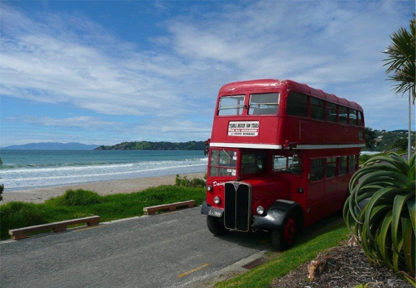 $89 for a Double Decker Bus Full Day Waiheke Wine Tour incl. Two Top Vineyards (value up to $159)