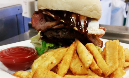 $25 for Any Two Burgers & Fries & Any Two Wines or Tap Beers (value up to $54)