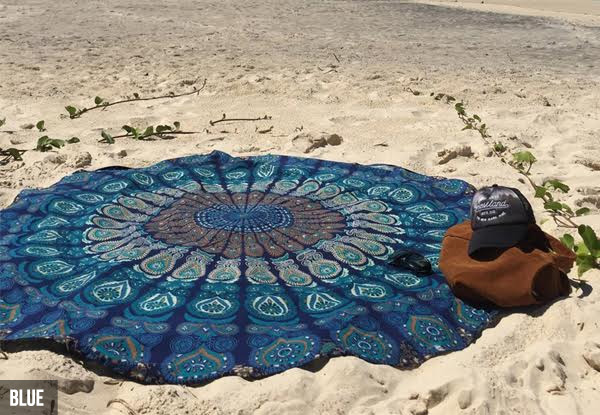$19 for an Indian Bohemian Style Mandala Beach Throw Available in Nine Colours
