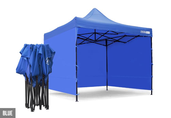 $82 for a 3x3m ToughOut Gazebo with Three Side Walls – Available in Four Colours