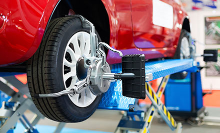 $29 for a Wheel Alignment & A4 Safety Report incl. a Five-Point Safety Check - 29 Locations Nationwide (value up to $79)