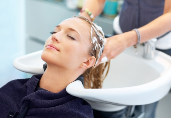Premium Keratin Treatment, Shampoo, Head Massage, Cloud Nine/GHD Straightening & Eyebrow Thread or Wax