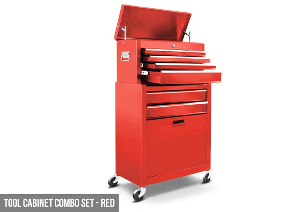 $185 for a Heavy-Duty Combo Set Steel Toolbox Cabinet