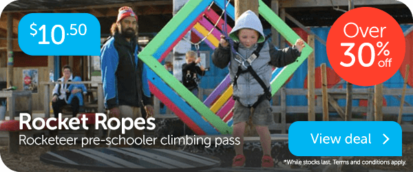 Rocket Ropes pre-schooler climbing pass