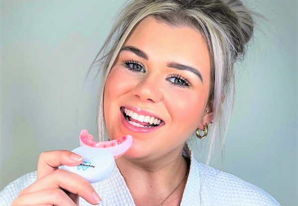 Take Home a Professional Dental Grade Teeth Whitening Kit incl. A Cordless Three Colour LED Light, Instructions, Shade Guide & Magnet USB Charger - Option for One Pen or Two Pens & up to Two Refills