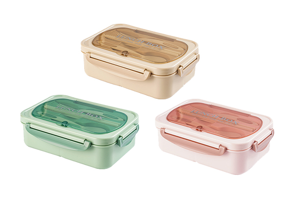 Portable Thermal Insulated Lunch Box Container with Tableware - Three Colours Available