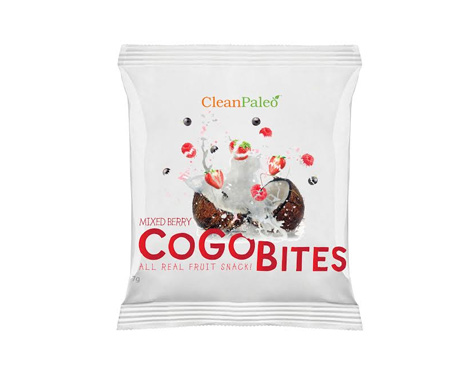 $25 for 20 All Natural CleanPaleo CoGo Bites Sachets in Mixed Berry & Mango Peach Flavour (value $40)