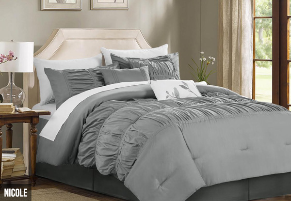 From $95 for a Seven-Piece Comforter Set – Available in Five Styles