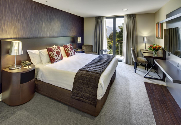 Luxury 4.5-Star Stay at Heritage Queenstown for Two in a Deluxe Room incl. Bottle of Central Otago Wine, Drinks on Arrival, Late Checkout & $20 F&B Credit Per Night - Options for Family Room or Executive Room & up to Two Nights