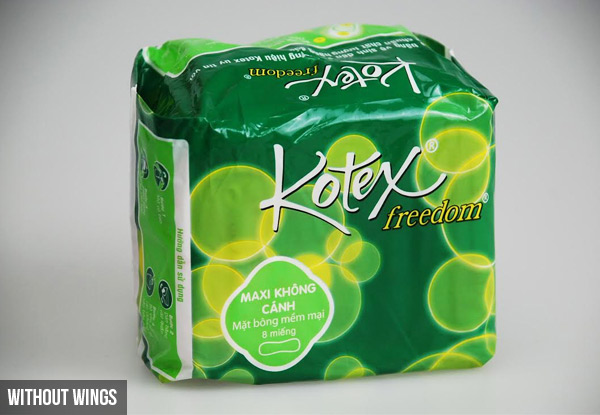 $15.99 for Eight Packs of Kotex Freedom Sanitary Pads (64 Pads in Total)