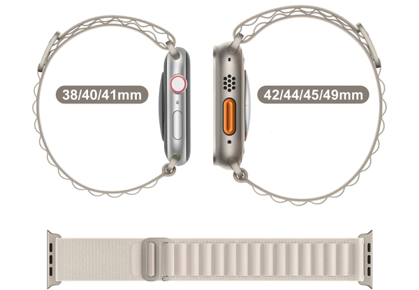 Alpine Band Strap Compatible with Apple Watch - Available in Four Colours & Two Sizes