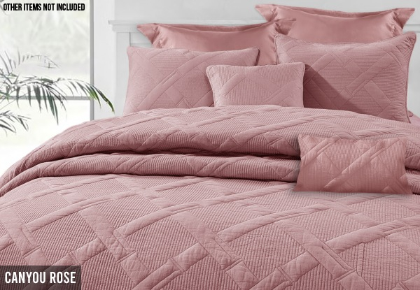Seven-Piece Air Cloud Bamboo Blend Matelasse Comforter Set - Two Sizes & Five Colours Available