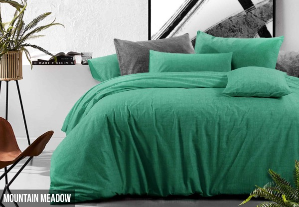 100% Cotton Duvet Cover Incl. Pillowcase - Five Styles & Five Sizes Available