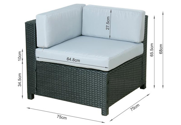 $879 for a Five-Piece Rattan Outdoor Furniture Sofa Set