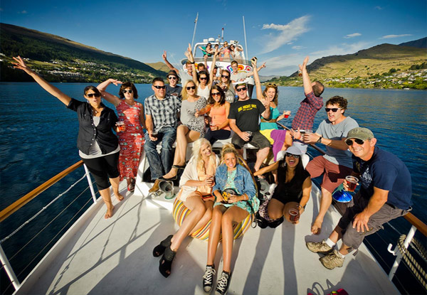 $35 for an Evening Party Cruise on Lake Wakatipu incl. a Burger & Beer for Two People (value up to $98)