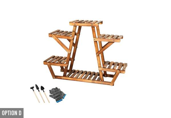 Levede Wooden Plant Stand - Seven Options Available