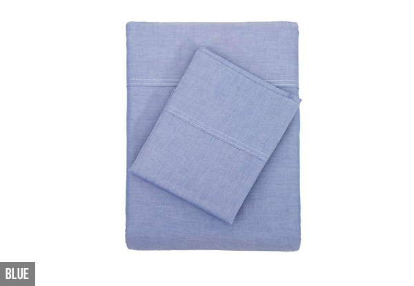From $133 for a Chambray Sheet Set - Various Colours and Sizes Available
