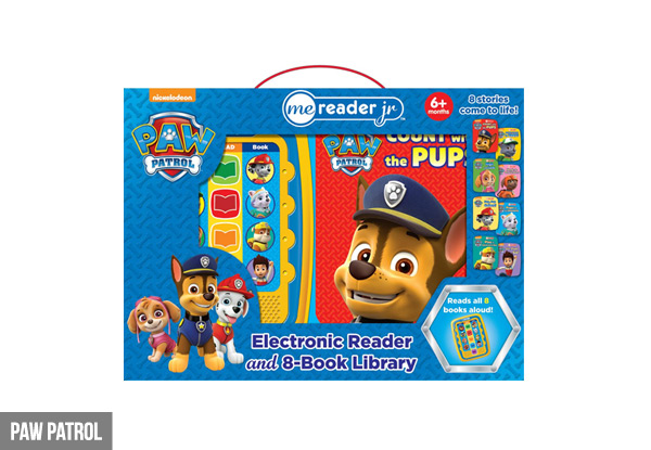 $26.99 for a Marvel, a Paw Patrol or a Peek-A-Boo Zoo ME Reader Junior Set - Eight Books with Read Aloud Module