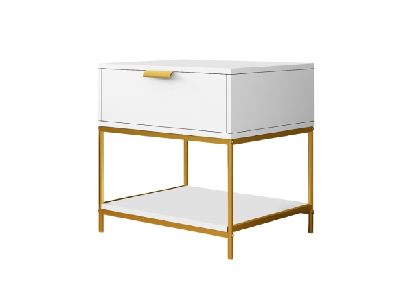 Bedside Table with Drawer - Two Colours Available