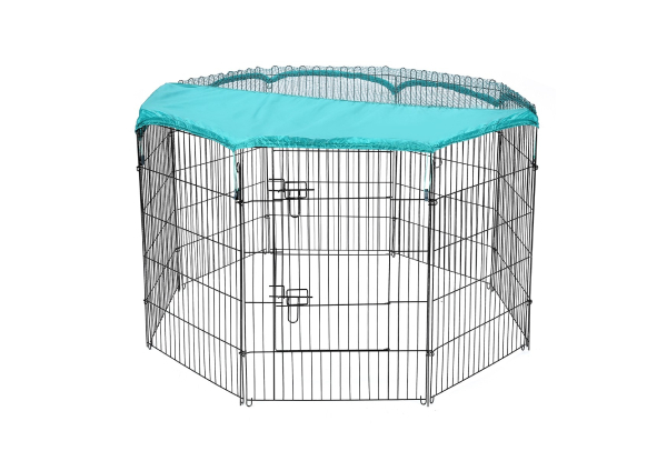 Large Dog Playpen with Fabric Cover