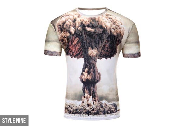 $21 for a Printed Men's T-Shirt Available in Seven Styles