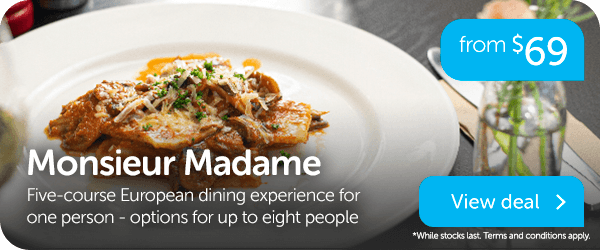 Five-course European dining experience for one person