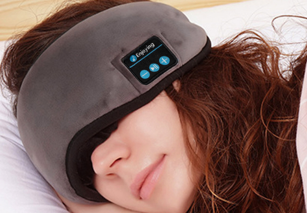 Wireless Bluetooth 5.0 Headphone Sleep Eye Mask - Two Colours Available & Option for Two-Pack
