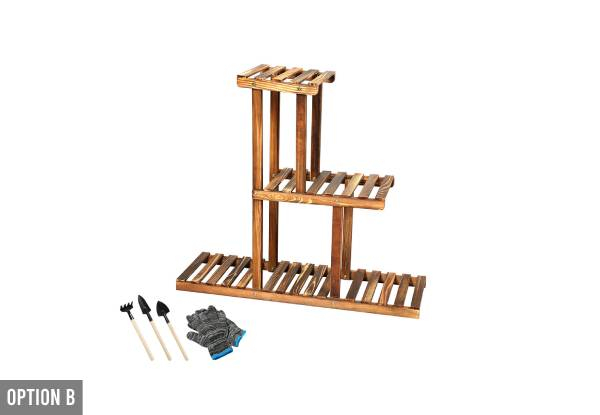 Levede Wooden Plant Stand - Seven Options Available