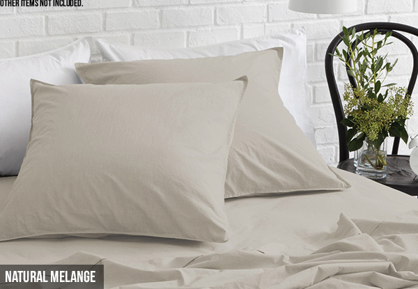 Canningvale Vintage Softwash Duvet Cover Set incl. Free Nationwide Delivery - Four Colours Available