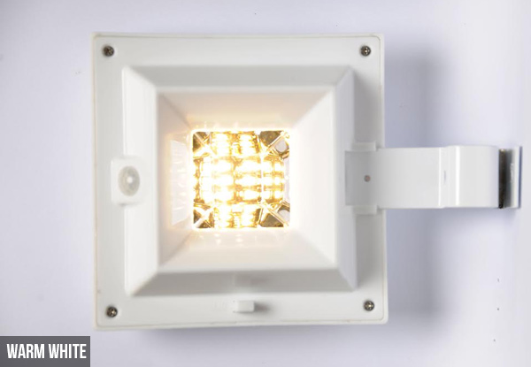 $32 for a Motion Sensor Solar LED Light – Two Lightbulb Colours Available