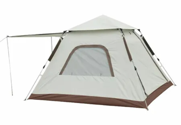 Four-Person Instant Pop-Up Camping Tent - Two Styles Available