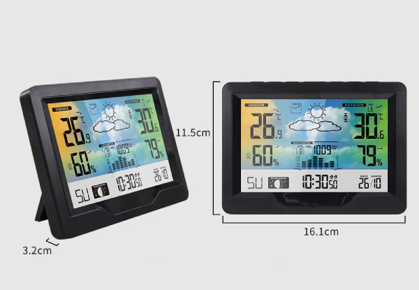 Multi-functional Wireless Weather Station Thermometer